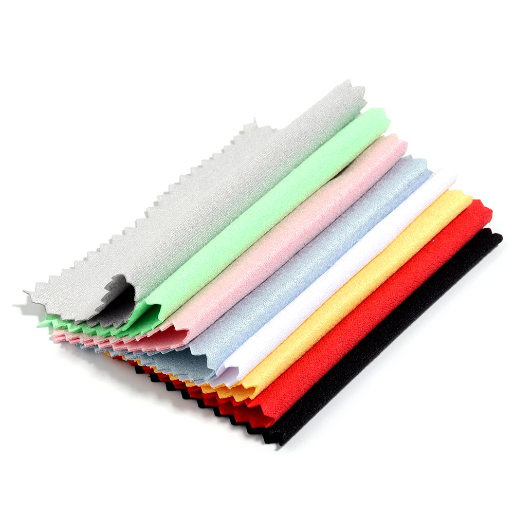 20-50pcs/lot 6cm 8cm 10cm Jewelry Polishing Cloth Soft Clean Wipe Wiping Cloth For Gold Silver Jewelry Clean Tools Supplies