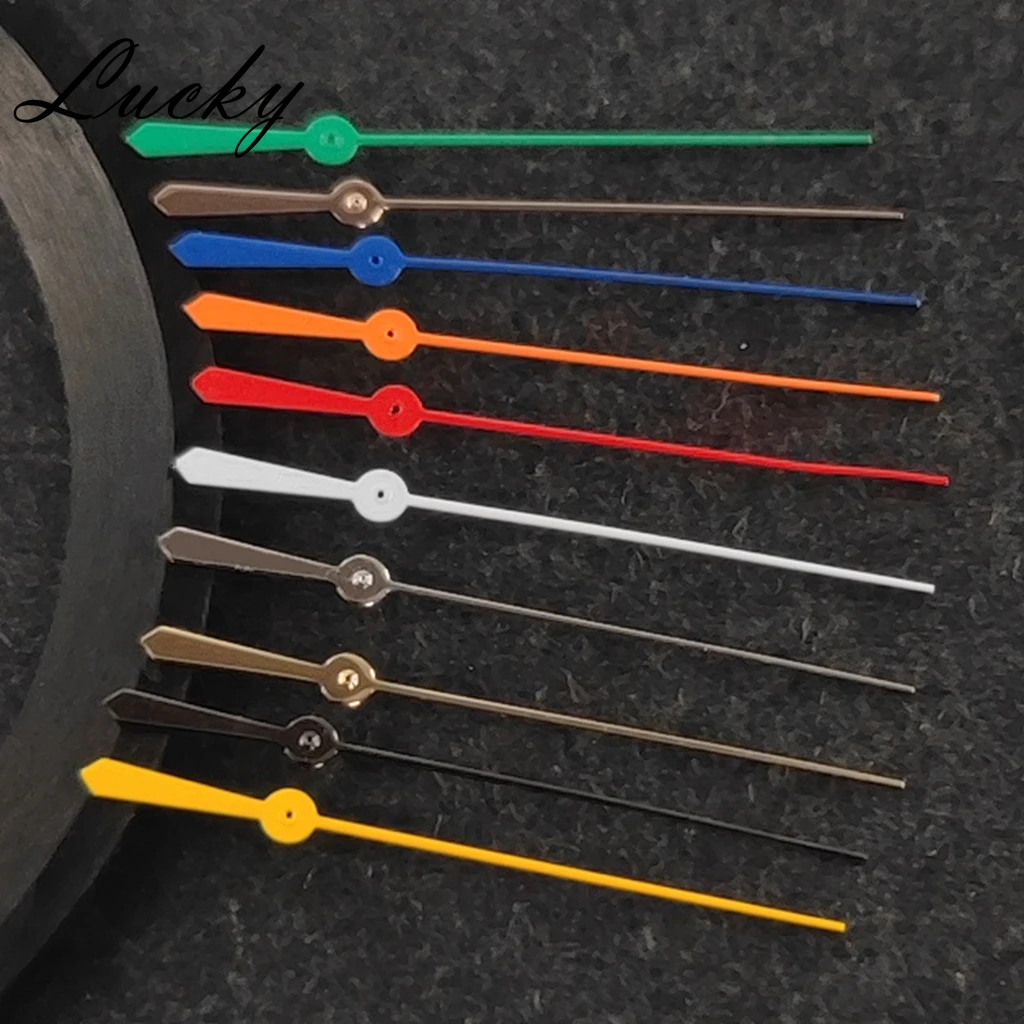 13.5MM NH35 Rose Gold Gun White Gold Red Hands Watches Needles Fit NH34 NH35 NH36 NH38 NH39 NH70 NH72 Movement Replacement Parts