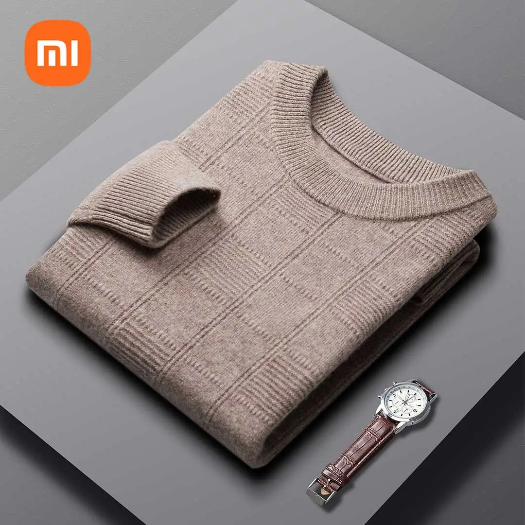 

xiaomi mijia Men's elegant thick half turtleneck sweater Comfortable warm sweater Winter men's 100% cashmere sweater