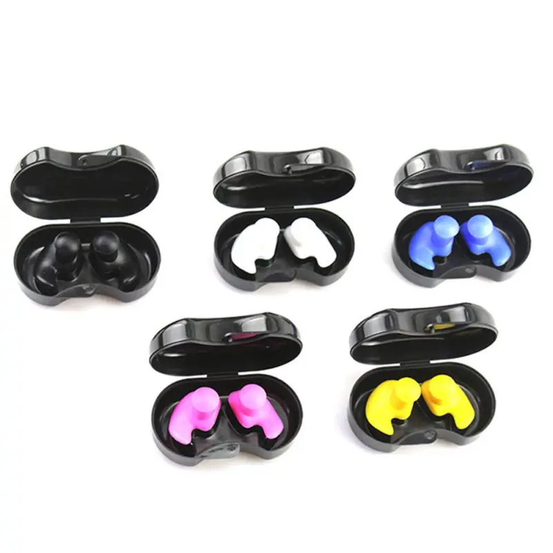 

1 Pair Soft Swimming Earplugs Waterproof Silicone Earplugs Outdoor Portable Water Sports Diving Ear Plug Swim Pool Accessories