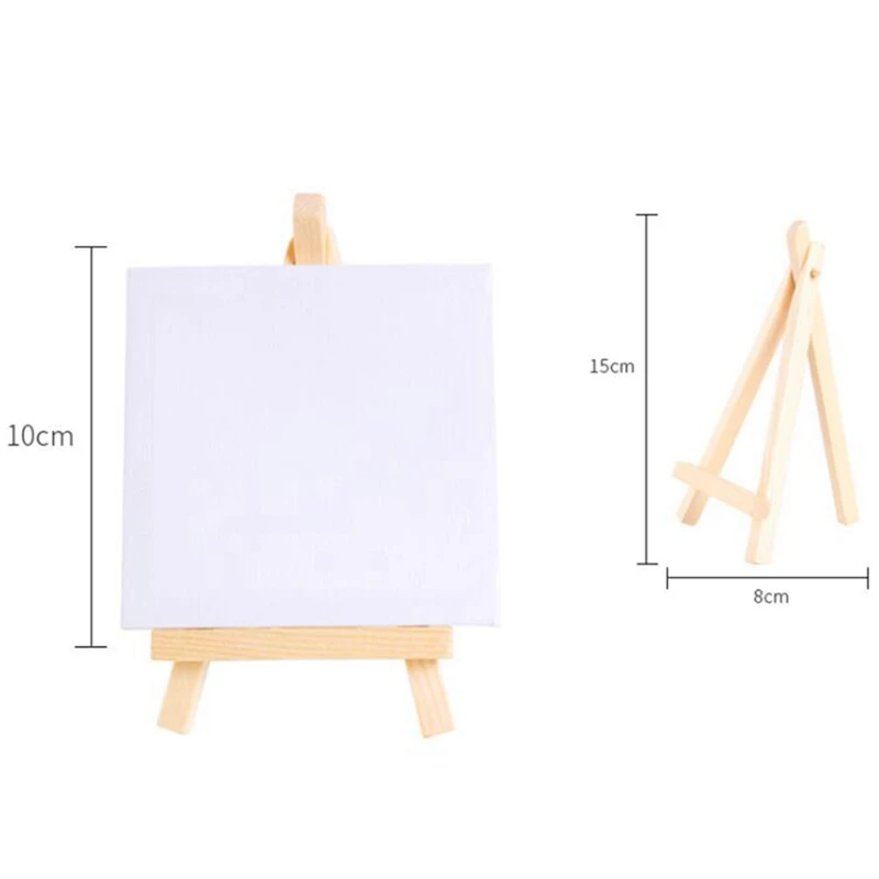 30 Set Artists Mini Canvas Set Painting Craft DIY Drawing Small Table Easel Gift