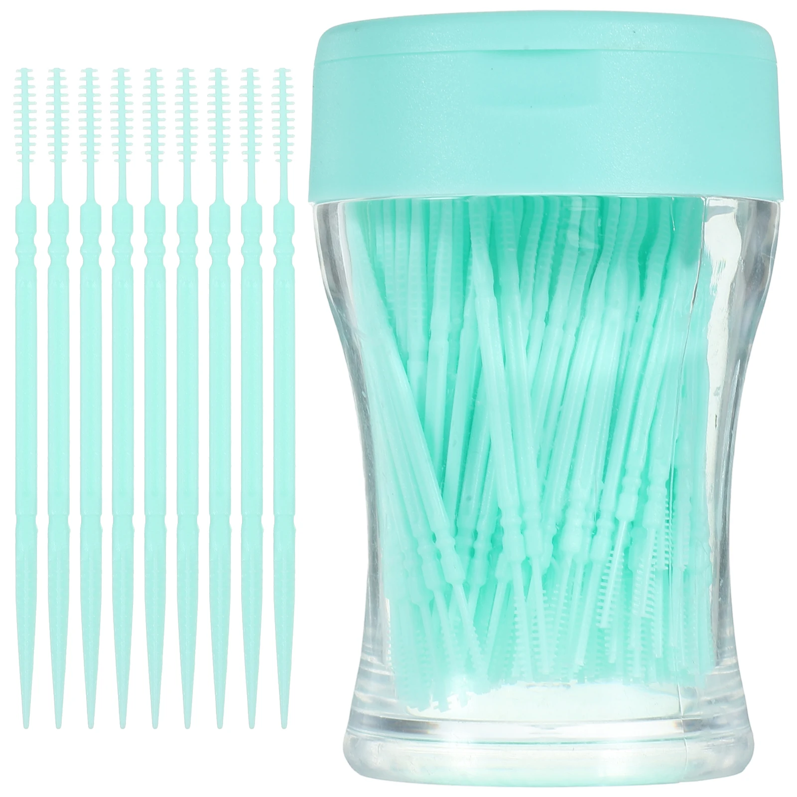 200 Pcs Interspace Brush Toothpick Brushing Toothpicks Interdental Floss Cleaners Child Flossing Head