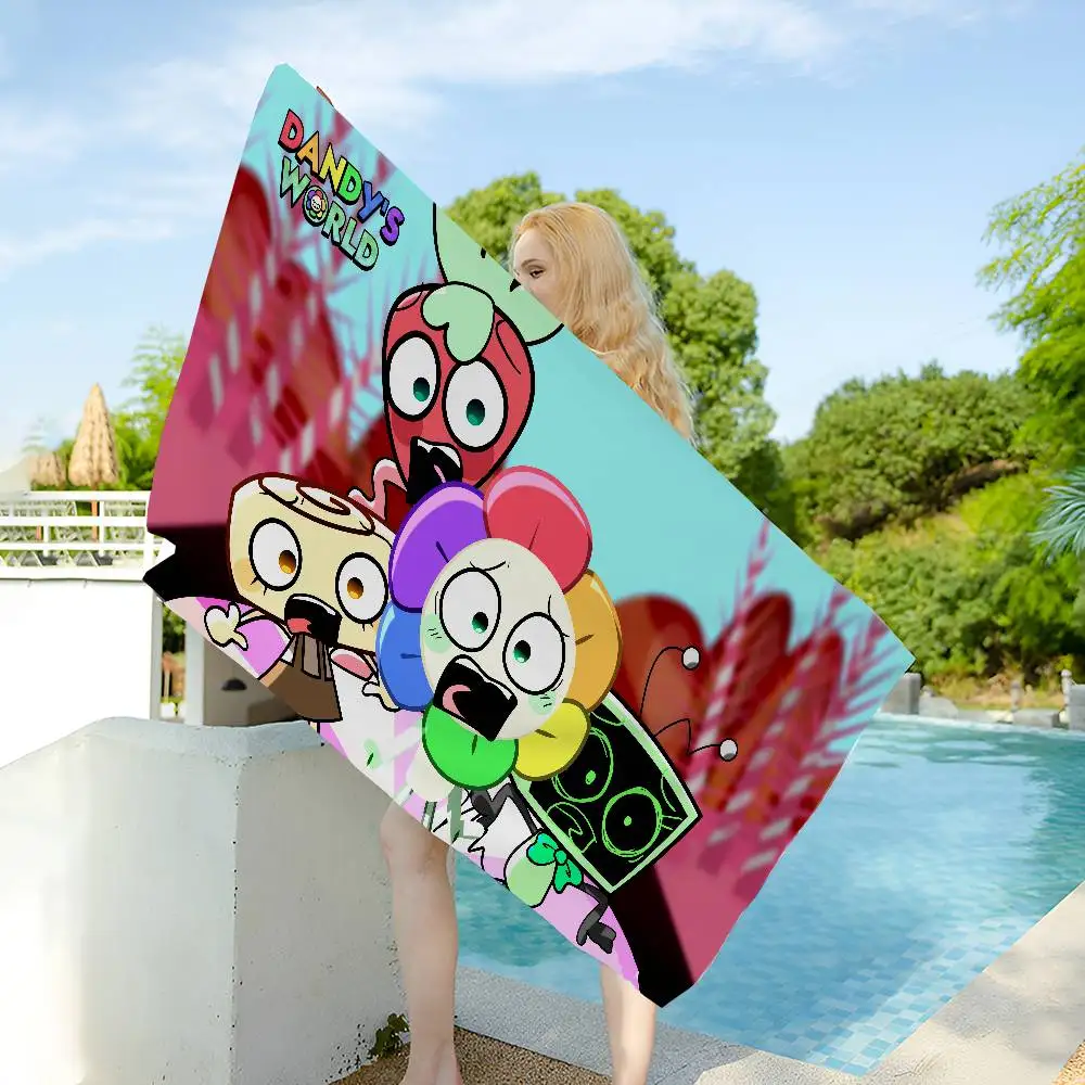 Hot Horror Game Dandys World Microfiber Beach Towel Absorbent Quick dry Soft Yoga Swimming Resort Mountain Climbing Towel
