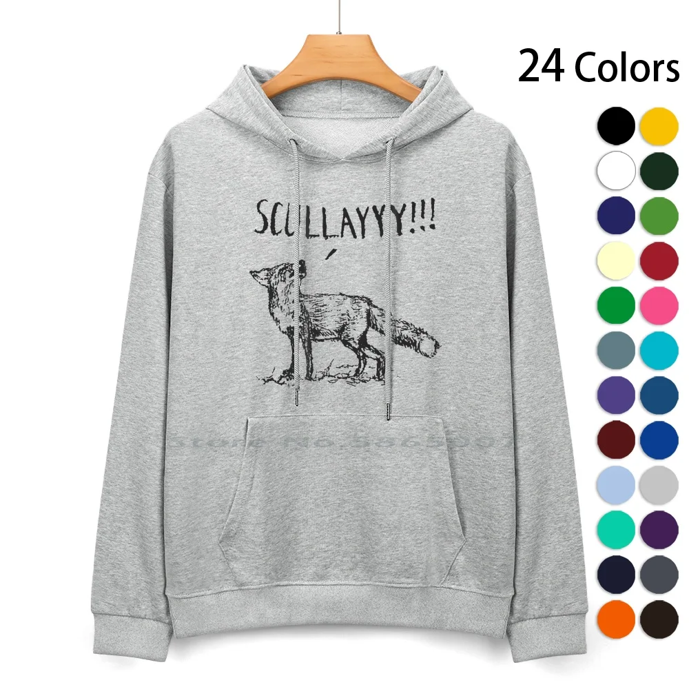 What A Certain Fox Says Pure Cotton Hoodie Sweater 24 Colors X Files Xfiles Fox Mulder Dana Scully What Does The Fox Say 90s