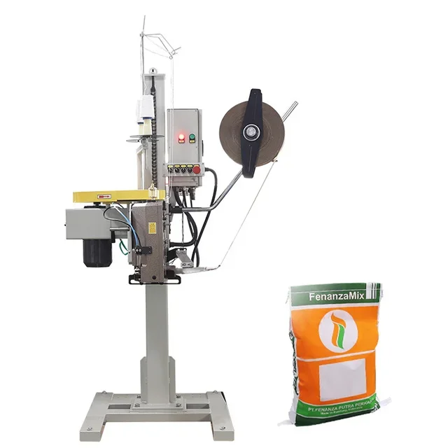 FBS-10 Hualian Industriale Automatico Riso Pesante Jumbo Sacchetto Più Vicino Sigillante Bordatura Cucitura Macchina Confezionatrice per Cucire