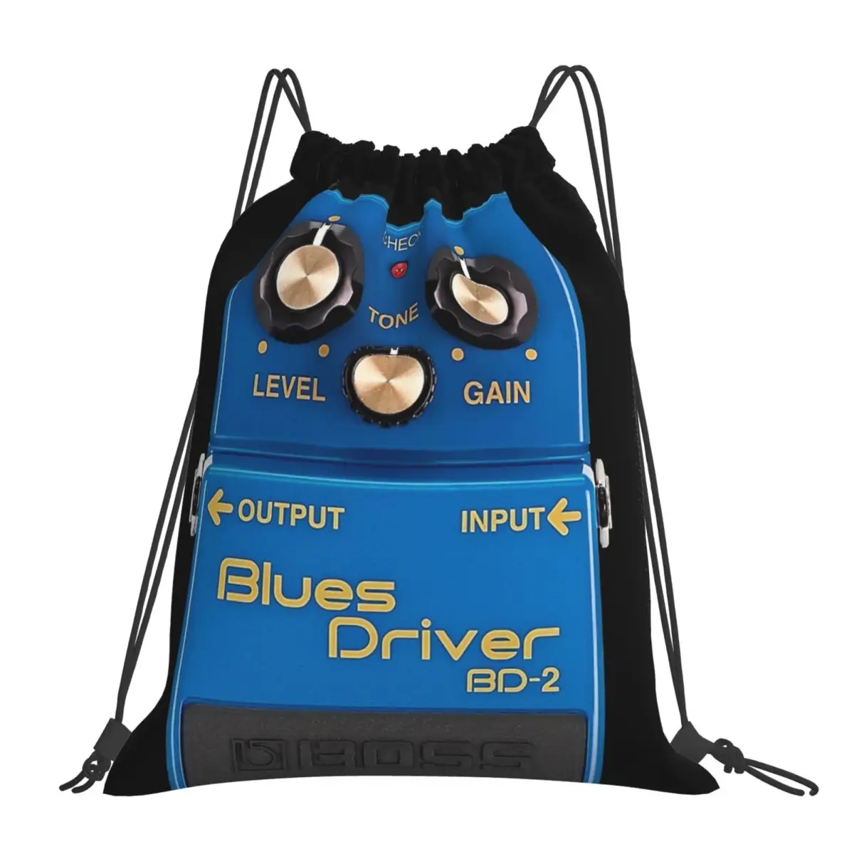 Boss Blues Driver BD-2 Overdrive Bluesbreaker Guitar Pedal Dirty Backpacks Portable Drawstring Bags Sports Bag Book Bags Travel