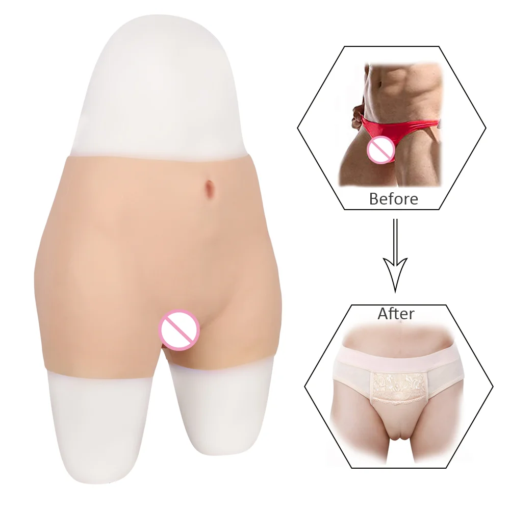 Silicone Realistic Vagina Pants Pusssy Panties Enhancer for Men Crossdressing shapewear Transgender women underwear Crossdresser