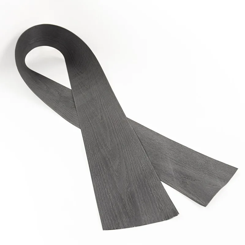 厚さ0.5mmの天然染色ブラックオーク木目突き板、木工家具の製作や装飾表面仕上げ用