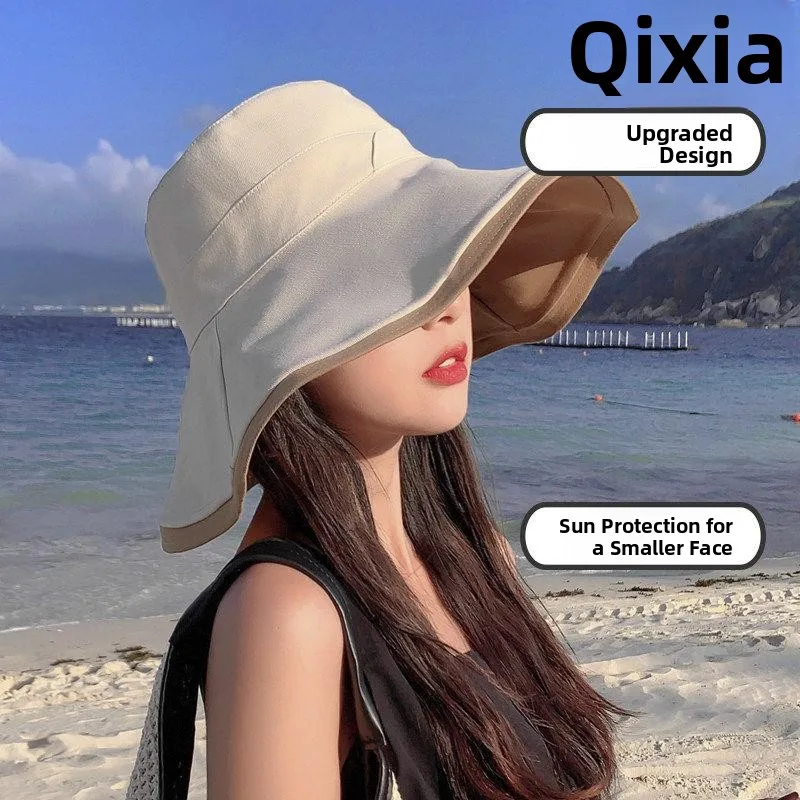 Women's Large Brim Fishing Cap Summer Sun Protection Hat Face Cover UV Protection Outdoor Sun Hat UPF50+ Sunscreen Hat