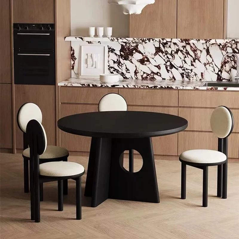 

Salon Conference Dining Table Round Restaurant Chairs Modern Dining Table Luxury Living Room Lounge Mesa Commercial Furniture