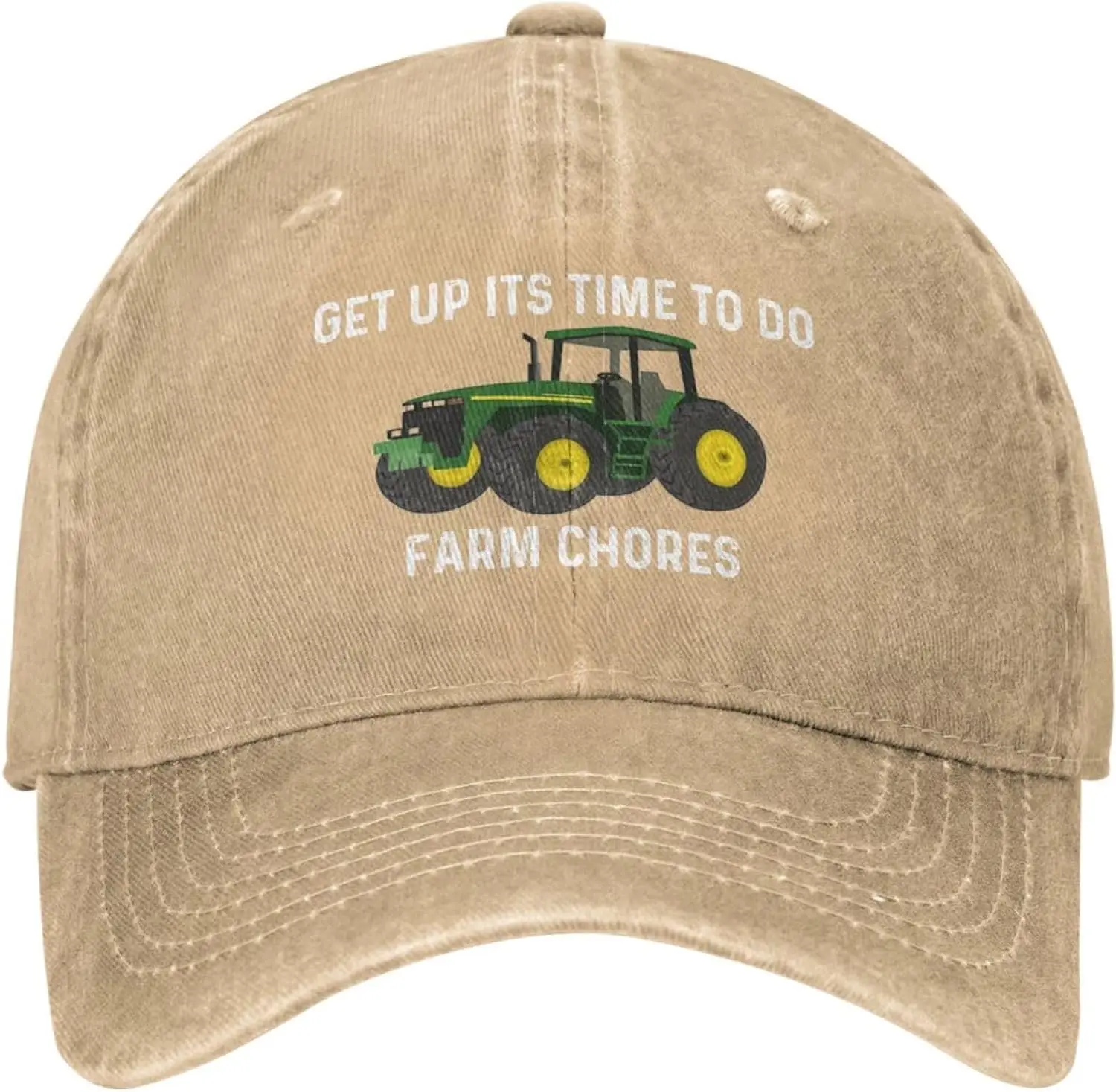 Get Up Its Time to Do Farm Chores Cap Men Baseball Caps Adjustable Cap