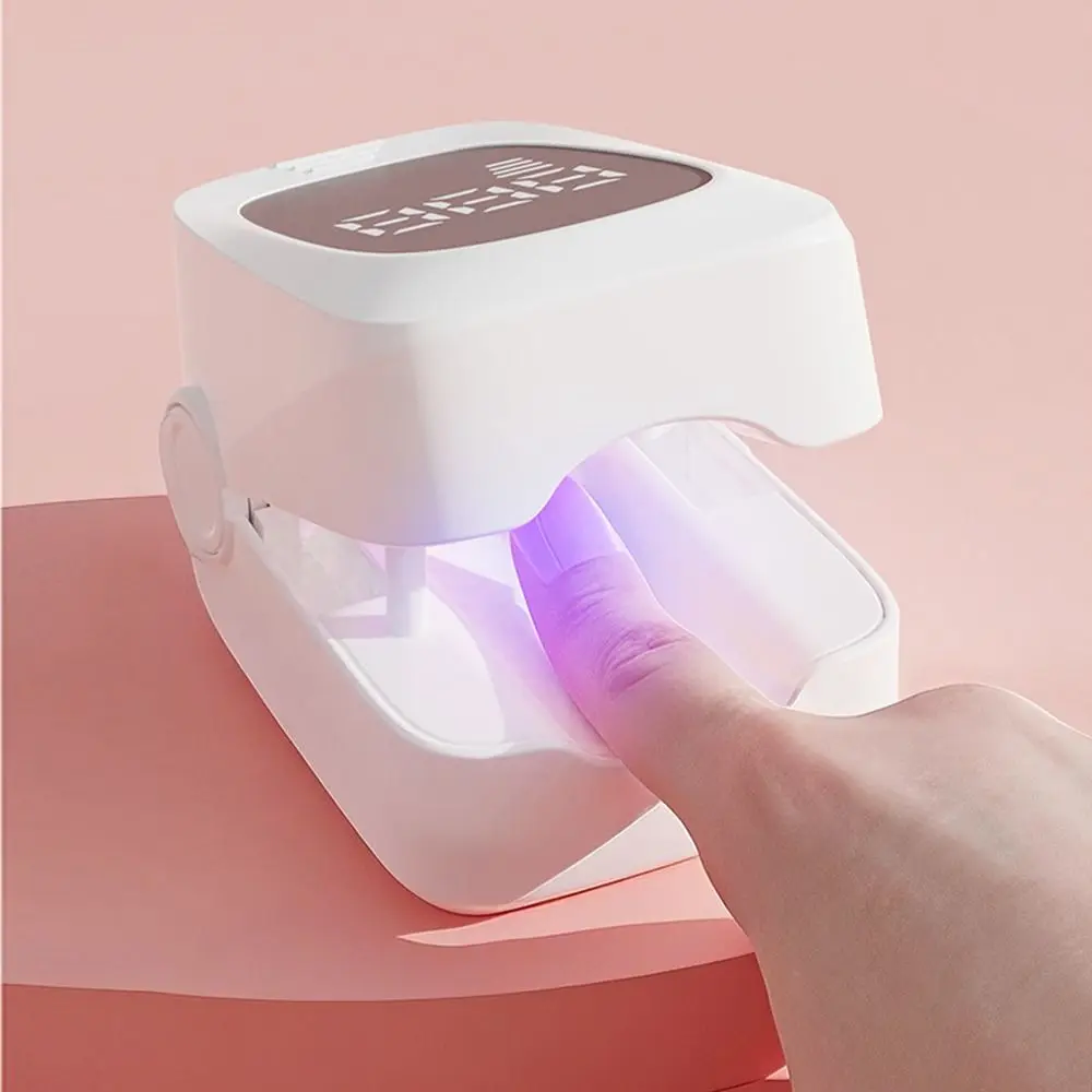 Rechargeable Phototherapy Curing Lamp Quick Dry with Timer Mini UV LED Nail Lamp Nails Art Tools LED Display Gel Polish Dryer