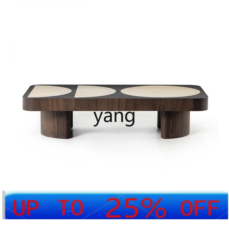 

LTT Modern Silent Style Home Solid Wood Tea Table Simple Mid-Ancient Creative Design Tea Table