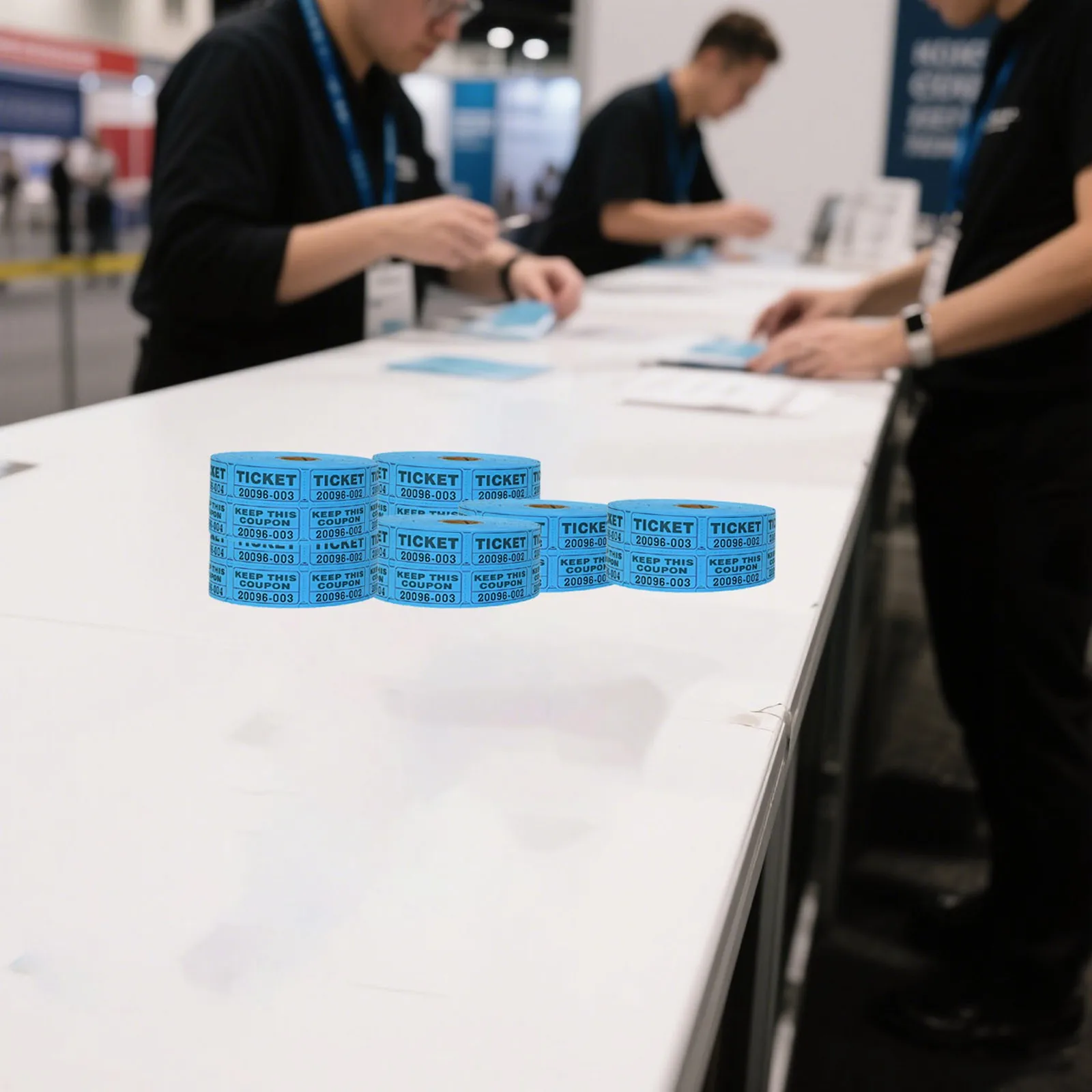  تذاكر القبول الملونة القابلة للتمزيق السائبة 500 قطعة/لفة كوبونات الأحداث مجموعة جائزة اليانصيب السحب رسم التذاكر 1/5/10 لفات #3