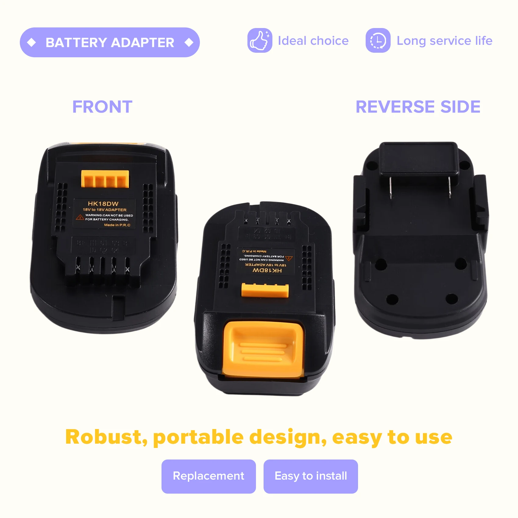 A46M-HK18DW For Hikoki/For Hitachi 18V Li- Battery Adapter For 18/20V Li- Battery Powered Tools