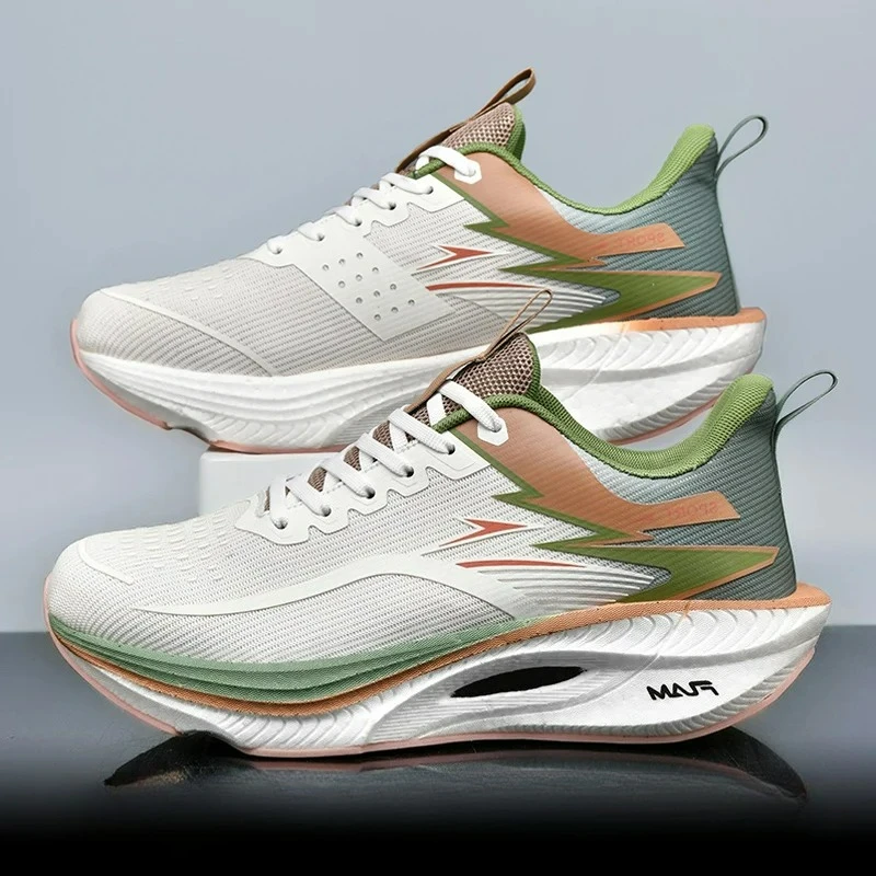 נעלי ספורט נוחות לנשים עם מניעת החלידה להליכה בחוץ, נעלי ריצה ספורט קלות ונושמות לגברים