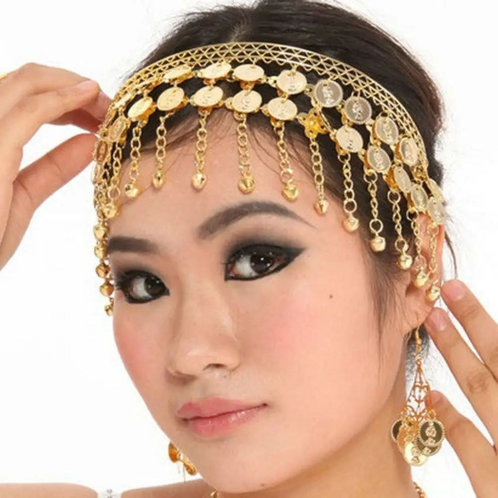 Head Accessories Diamond Sequin Jewelry Sequins Bohemian Diamond Hairband Bracelet Head Chain Belly Dance Costumes Show Out