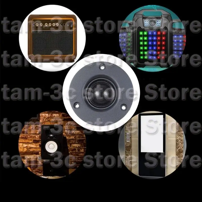 D0UA High Fidelitys 3 -дюймовый 30W 74 -мм твитером Пара динамиков с шелковыми пленками и магнитами без гриля для прозрачных