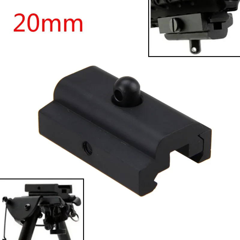 Adaptador de bípode estilo QD Harris, perno giratorio, montaje en riel de 20mm, accesorios tácticos para pistola de juguete