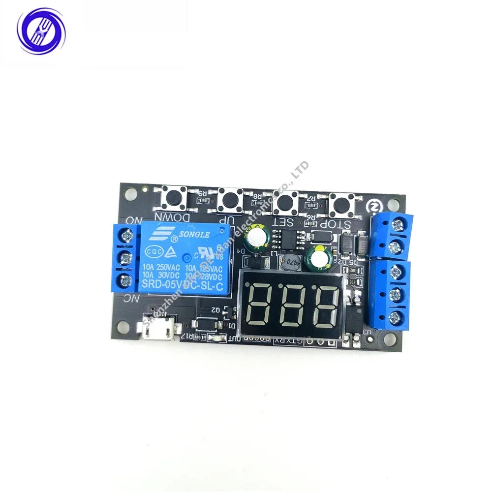 ZK-TD2 Delay Relay Module DC 5-30V Trigger  On Off Cycle Timer  Switch  with Digital LED Display 0.1s -999min