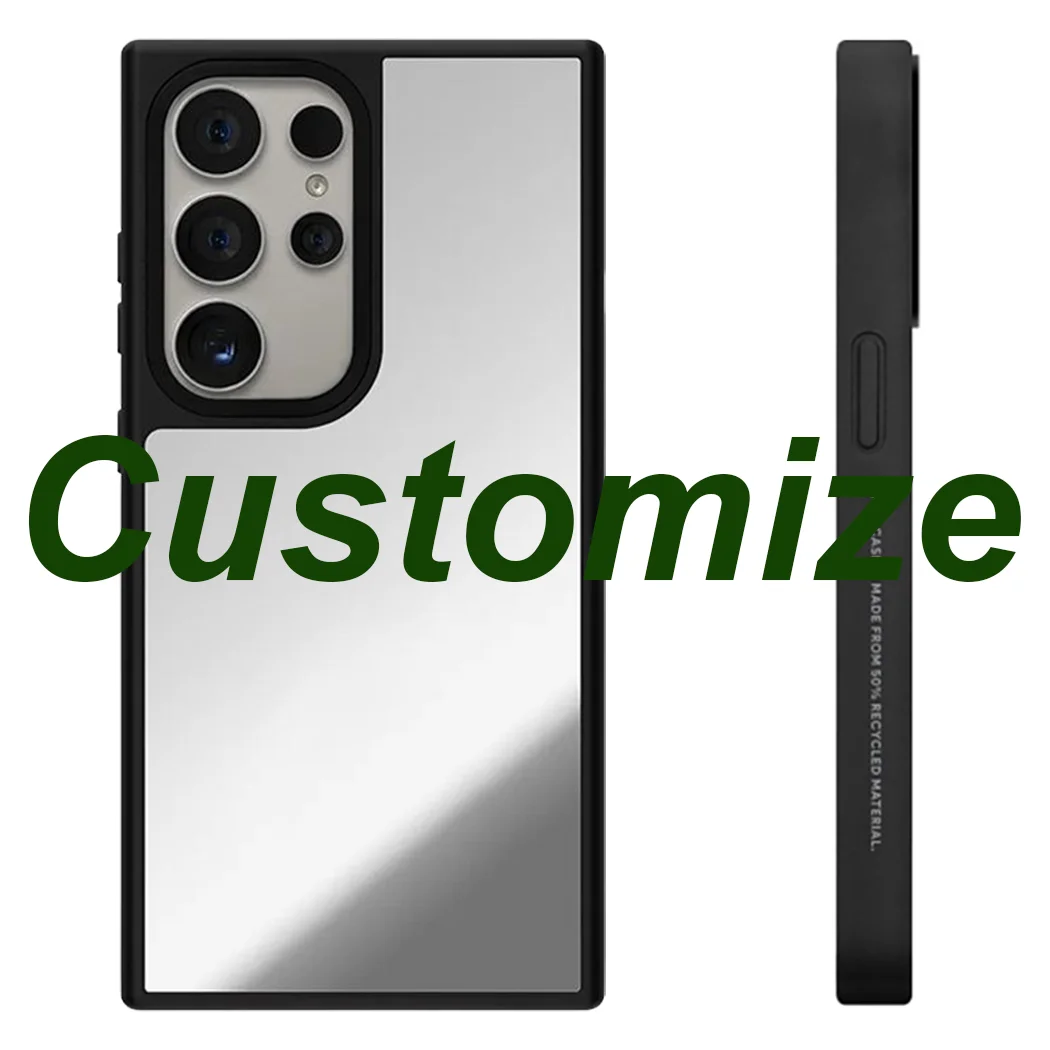 

Black Border Mirror Surface Phone Cover for Samsung Galaxy S23 S24 S25 Ultra S25+ Plus Case