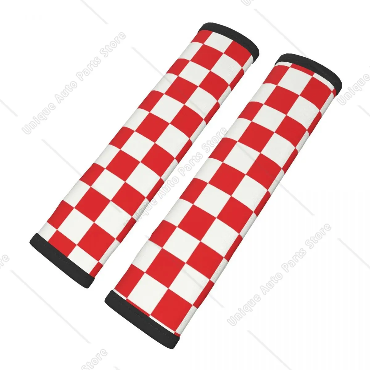 Custom Croatia Style Chess Seat Belt Cover Pad 2 Pack Auto Seatbelt Shoulder Strap Cover