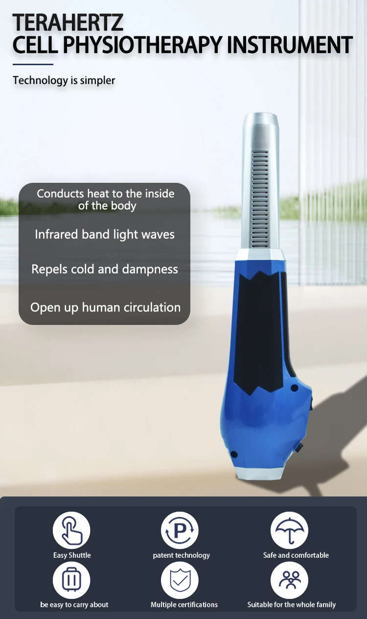 Tera hertz Physiotherapie Gerät Licht Magnet welle Energie therapie Instrument Gewichts verlust thz Gebläse Maschine Gesundheit Massage Zauberstab – Detail 1