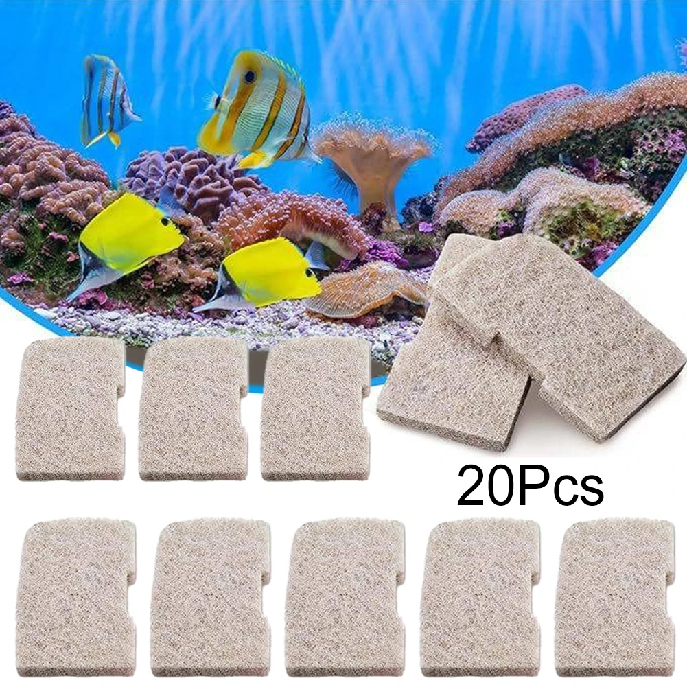 

Фильтр для удаления аммиака для здоровья рыб, для пресноводных и морских аквариумов, 20 сменных картриджей, большой объем