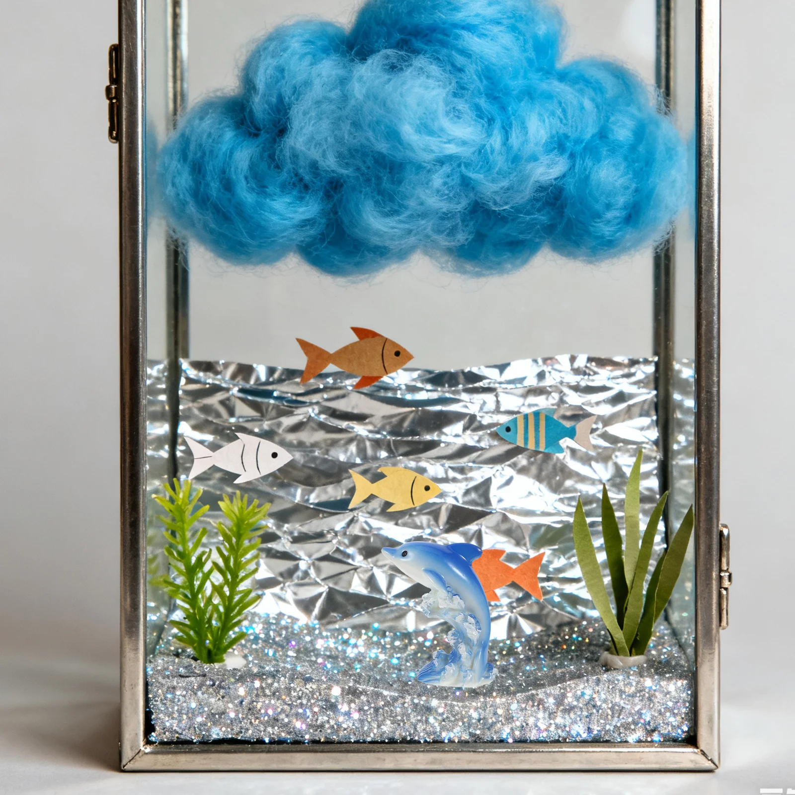 7개 미니 레진 돌고래 해양 동물 상세 디자인 수족관 요정 정원 컵케이크 장식 돌고래 케이크 토퍼