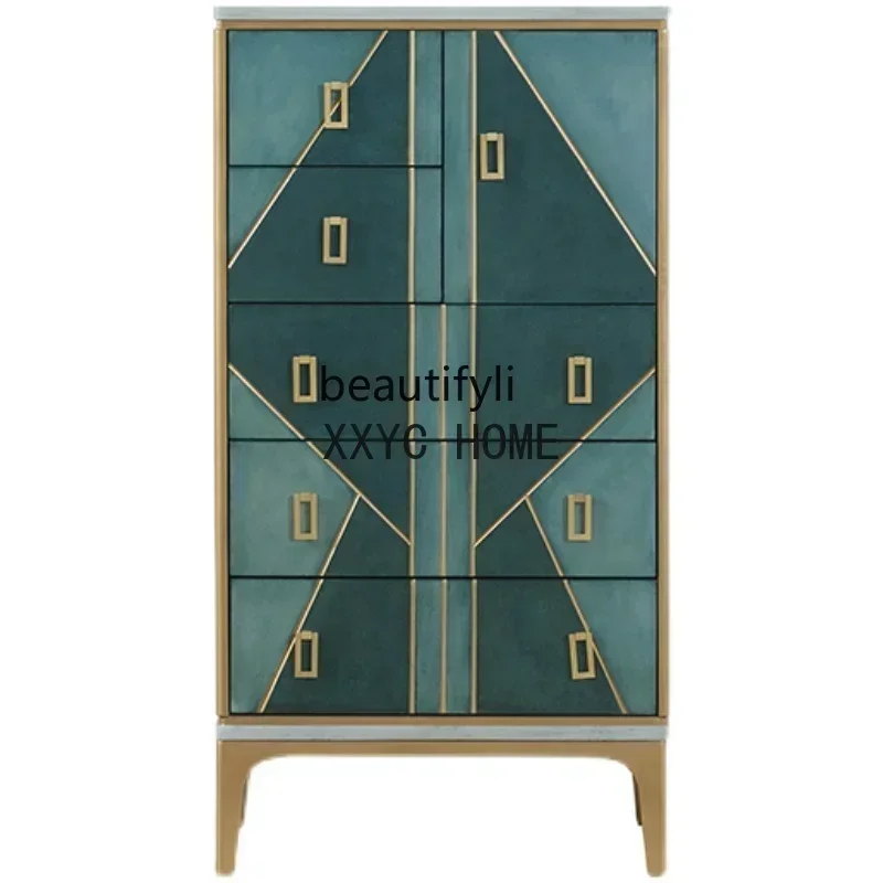 

Light Luxury Dining Side Storage Chest of Drawers Creative Curio Cabinet Chest of Drawers Household Minimalist against the Wall