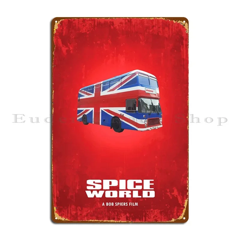 Spice World-letreros de Metal para pared de cueva, decoración impresa para Pub, cartel de estaño para Club