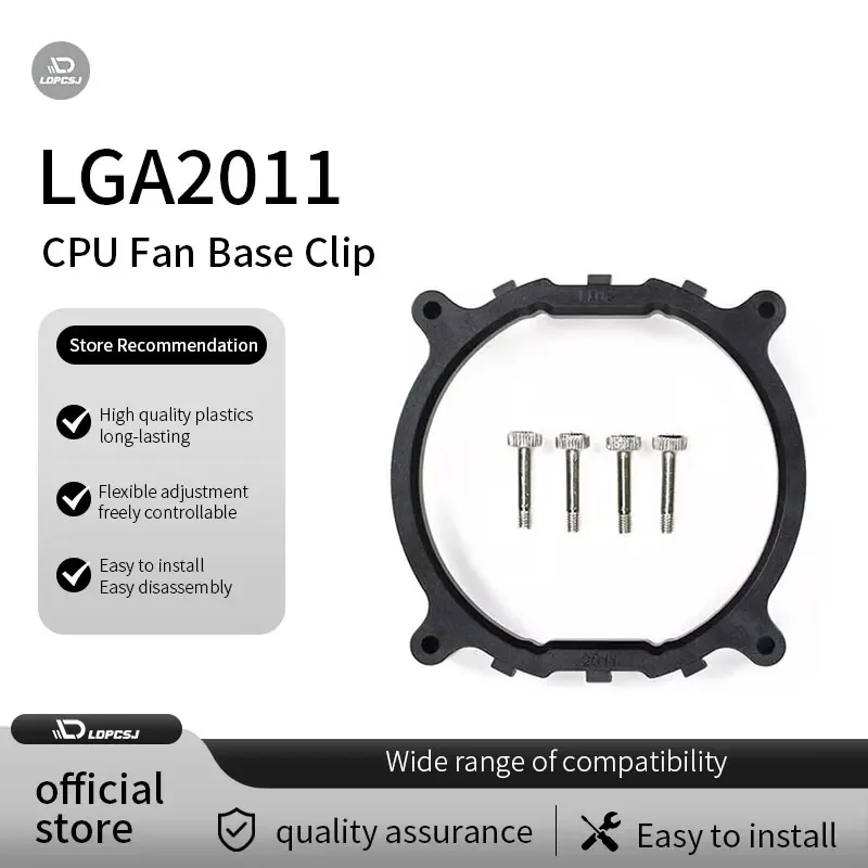 

LDPCSJ ZJ-2011Computer desktop LGA2011 buckle shelf CPU fan base snap intel m80mm quadrado cpu cooler prateleotherboard bracket
