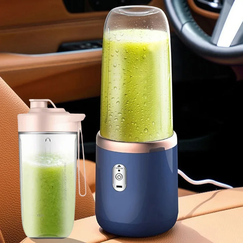 آلة الخلاط المحمولة خلاط عصارة الفاكهة الليمون والبرتقال مع 6 شفرات كوب لصنع العصائر مجموعة أدوات السفر خلاط عصائر أوتوماتيكية #1