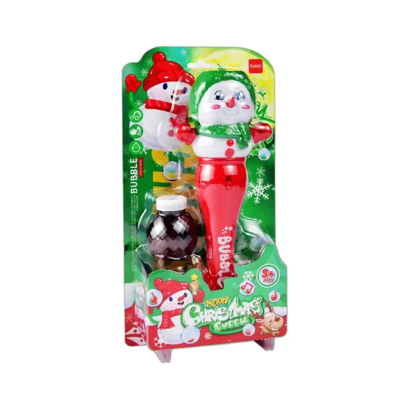 Elektrische Bubble Machine Halloween Bubble Light Pompoen Toverstaf Kerstman Speelgoedcadeau voor kinderen