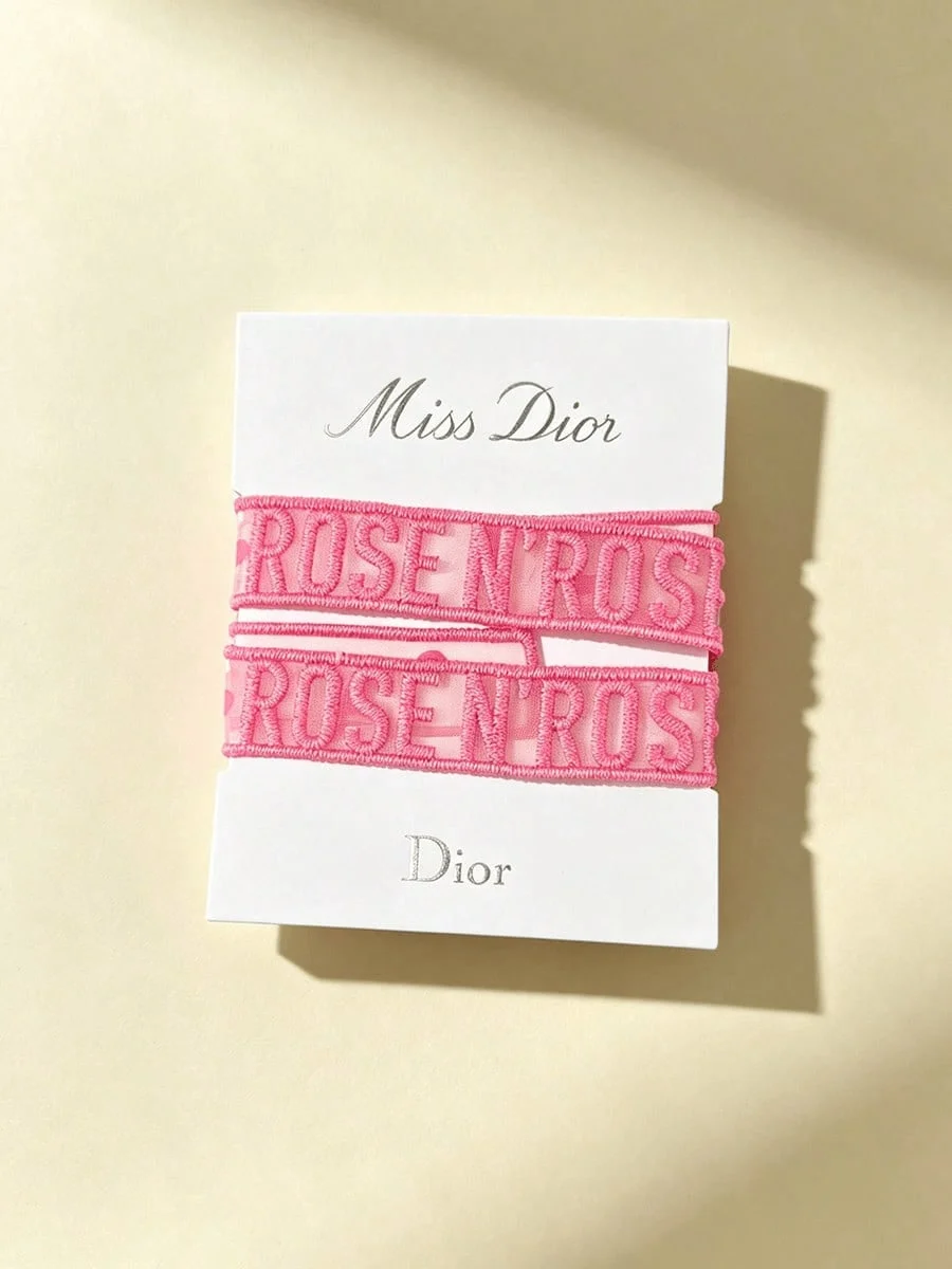 DIOR High End Satin Headband Set Luxury Silk Women Hairband Multi Color Elegant Fashion Hair Accessories Pink Mother's Day Gift