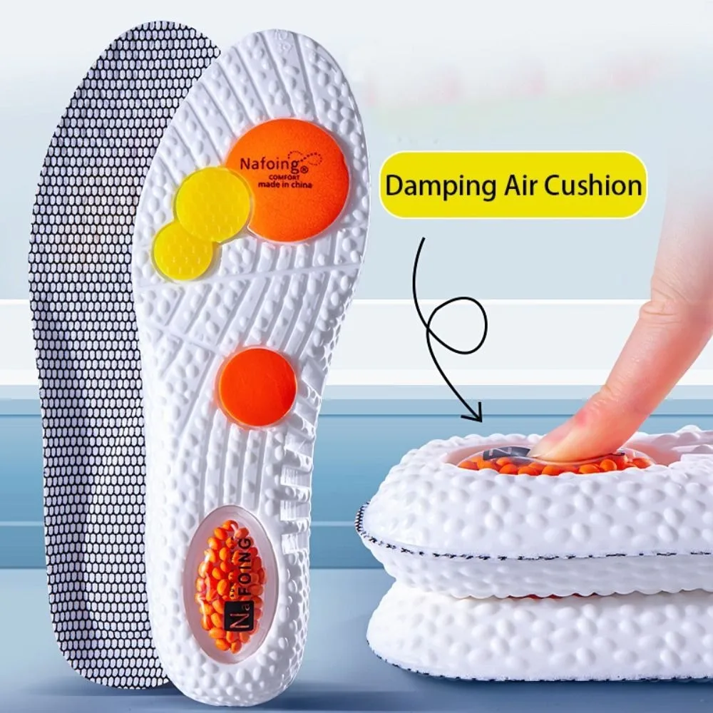 

Shock Absorption 4D Sneaker Insoles Soft PU Anti-pain Orthopaedic Insoles High Elasticity Shoe Accessories Universal