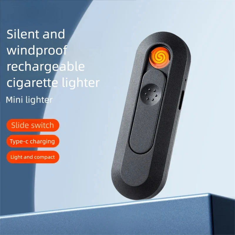 

Новая маленькая мини-прикуриватель из вольфрамовой проволоки, зарядка через USB, бесшумная ветрозащитная портативная зажигалка