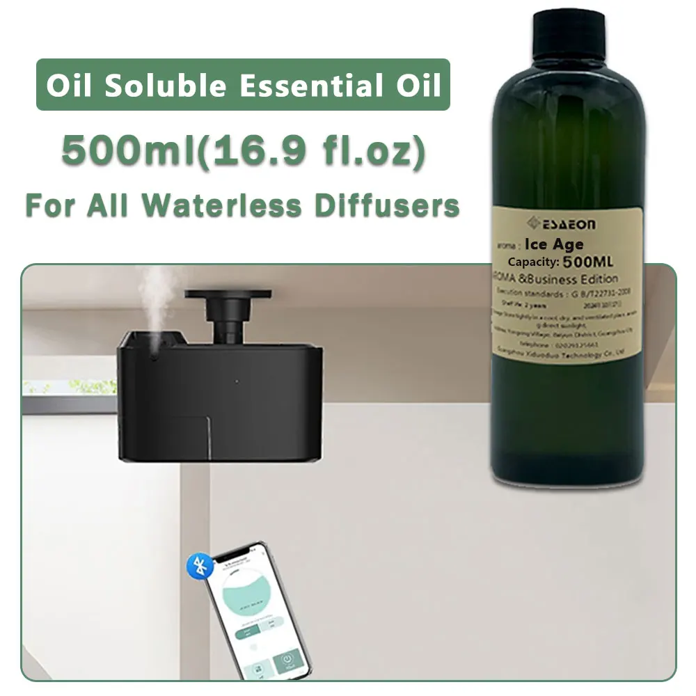 ESAEON Aroma Machine Oils - Essential Oil For All Waterless Aromatherapy Machines, Westin White Tea, Ice Age - 500ML(16.9 fl.oz)