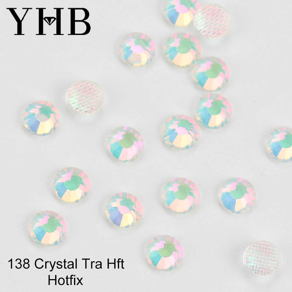 YHB Hoge kwaliteit witte zijde mocca plaksteen hotfix steentjes voor schoenen tassen stof kledingstuk decoratie diy sieraden accessoires - afbeelding 1