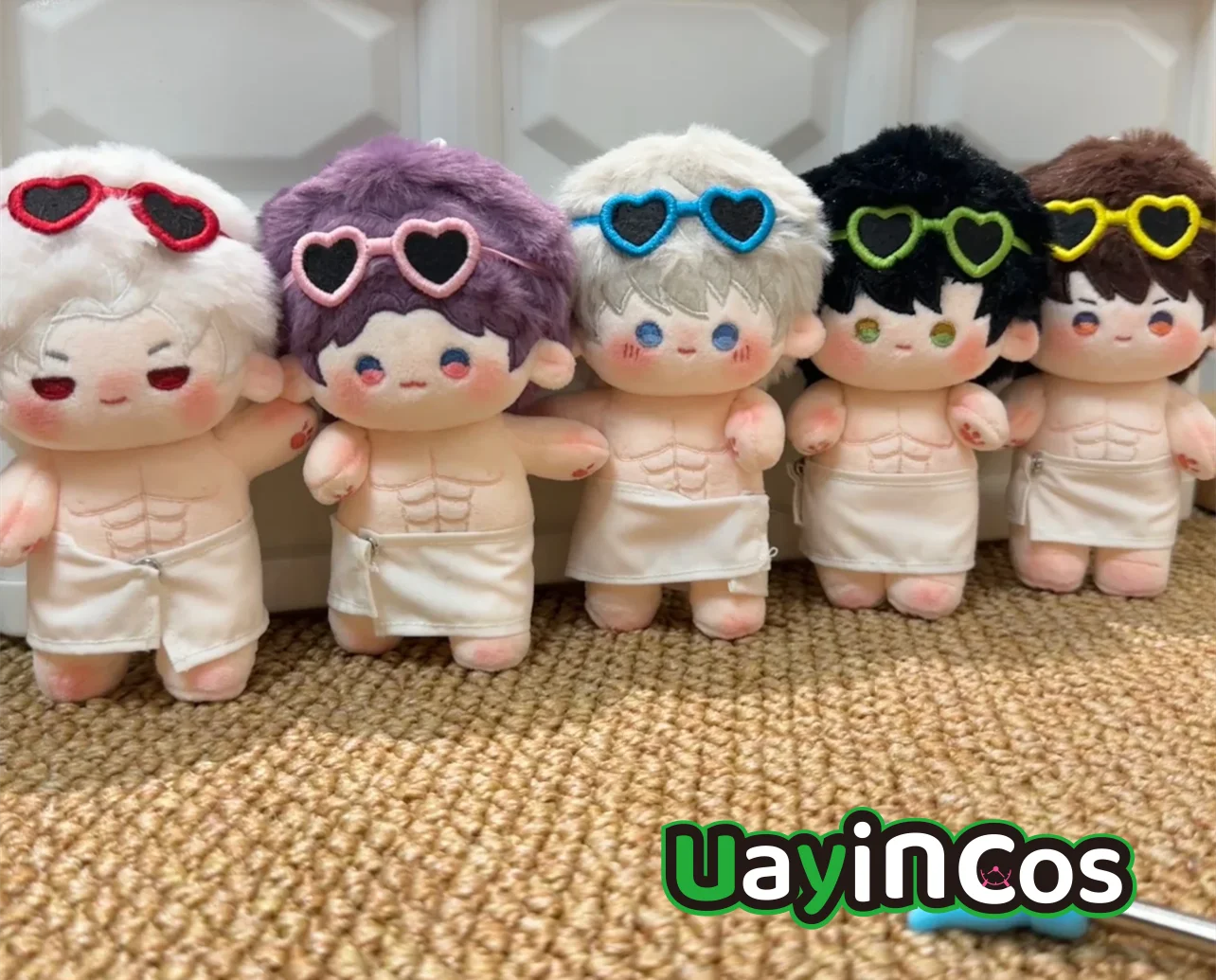 

10cm Muscular Love and Deepspace Xavier Rafayel Sylus Caleb Doll With Skeleton Stuffed Plushies Doll Clothes Keychain Bag Toy K