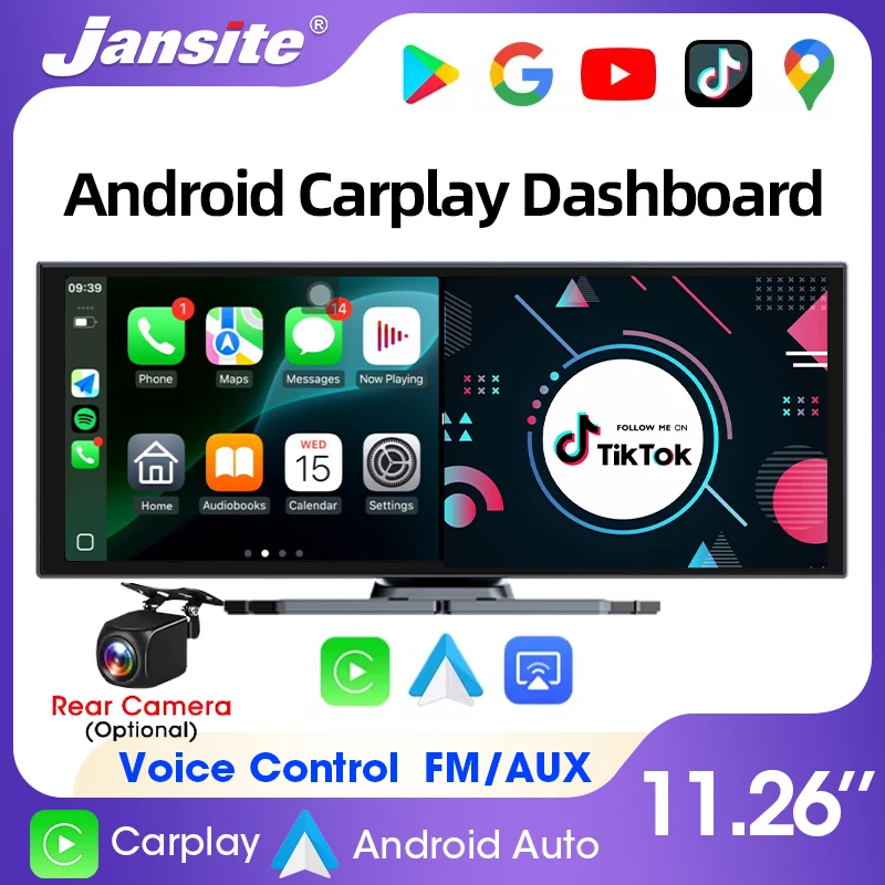 

11.26" Android System WIFI Carplay Screen for Car Multimedia Player Bluetooth Android Auto Car Monitor for YouTube for Netflix