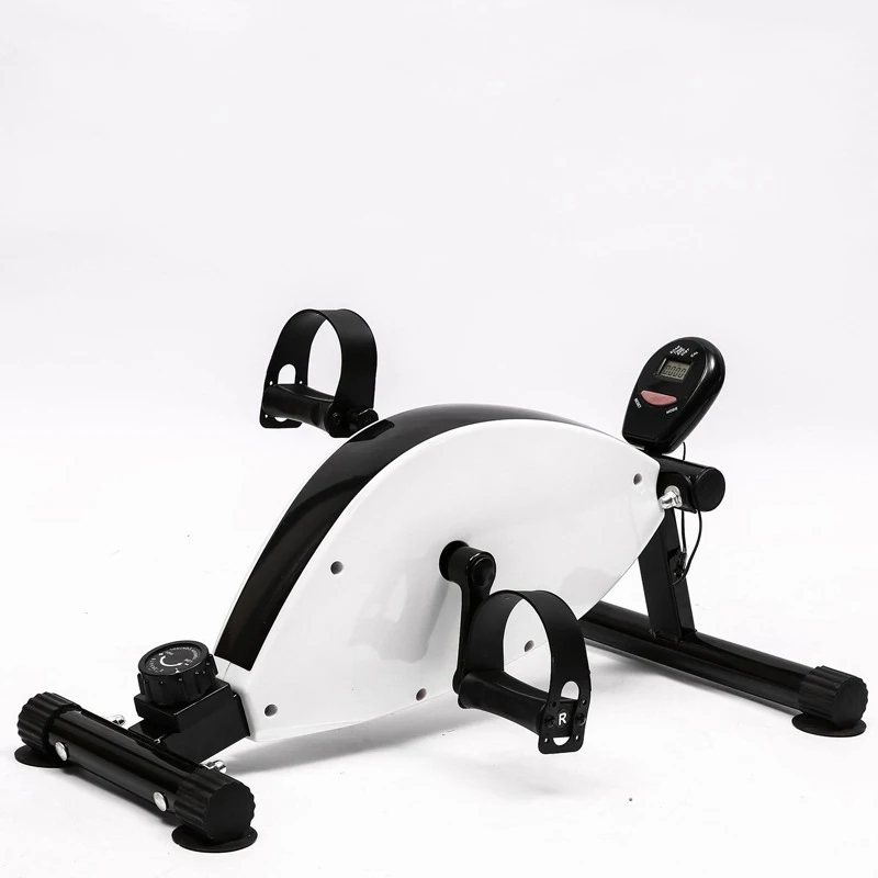 Under Desk Bike Pedal Exerciser-Portable Foot Exercise Machine for Sitting with LCD Display Mini Stationary Peddler Home Use