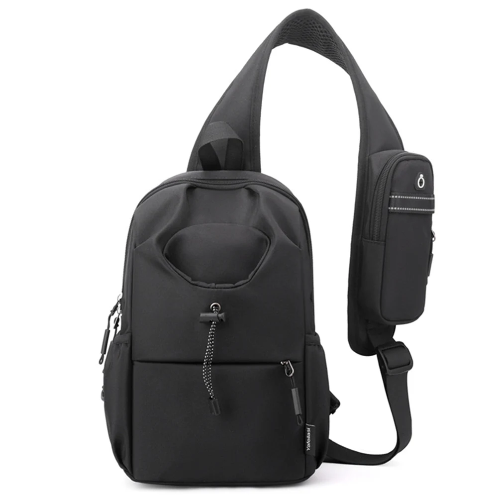 Nylon-Brusttasche, stilvolle Umhängetasche, multifunktionale kleine Umhängetasche, mehrere Taschen, Hobo-Schultertasche für Outdoor-Reisen, Wandern