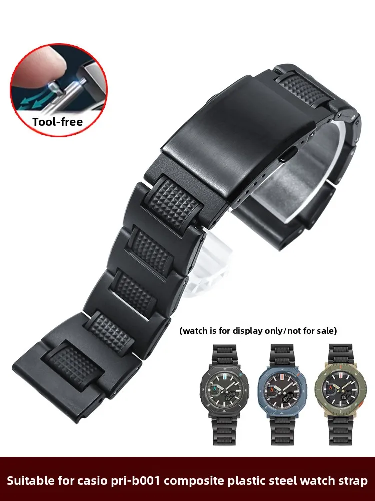 Suitable for Casio PROTREK Sports Mountaineering Watch PRJ-B001 Series Lightweight Composite Plastic Steel Watch with 23mm