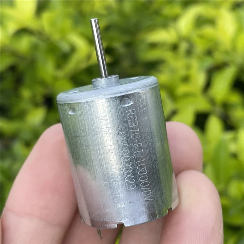 New 370 DC Motor 6V-24V 1200rpm~5000rpm slow Speed Metal Brush Motor 24mm Micro Round Mute Power Saving Engine RC370-FT-10800