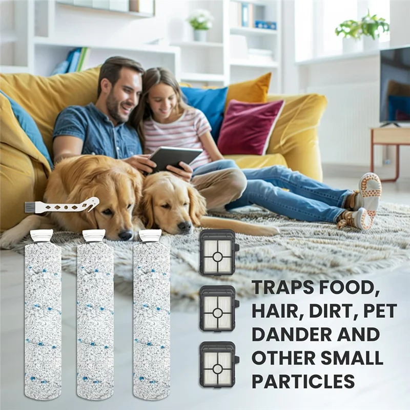 

2025 Trend3 Pack Multi-Surface Brush Rolls 2787 And Vacuum Filters 1866 Compatible For Bissell Crosswave Max 2554 2590 2593