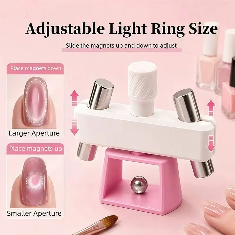 New 3D Printed Third-Generation Glass Bead Cat's Eye Nail Tool, Rotating Automatic Cat's Eye Suction Tool.