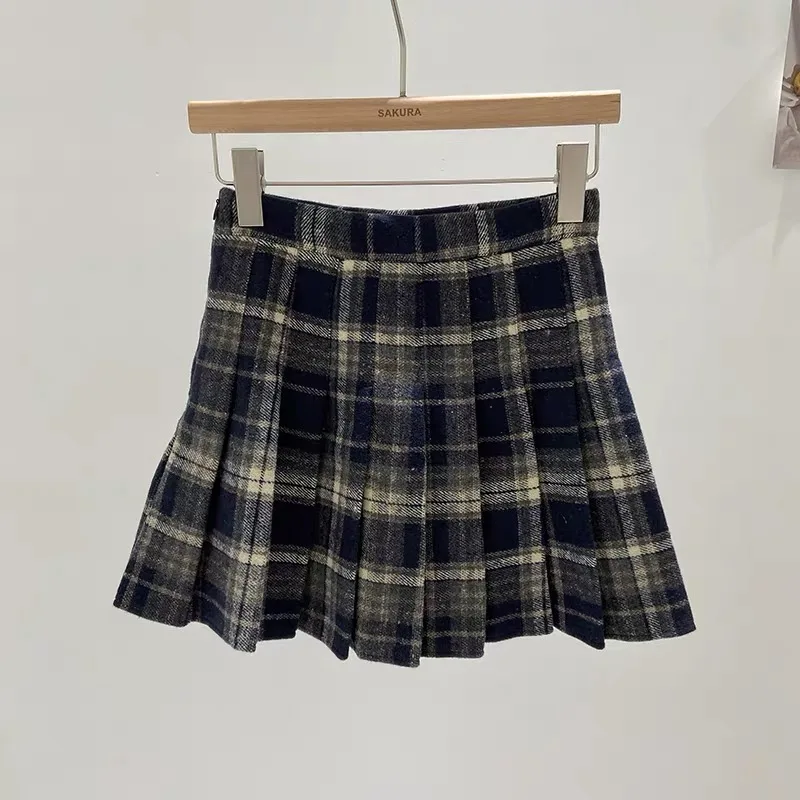 تنورة نسائية صغيرة منقوشة بطيات للمراهقات تنورة تنس عالية الخصر للفتيات المراهقات ملابس Preppy Academia Y2K