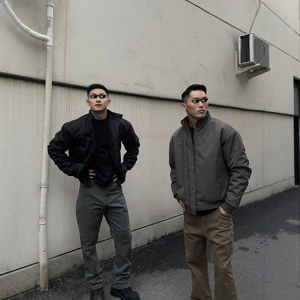 Flight Jacket Cotton Clothes Men's Spring Wear American Tooling Jacket Thickened Warm Cotton-padded Clothes