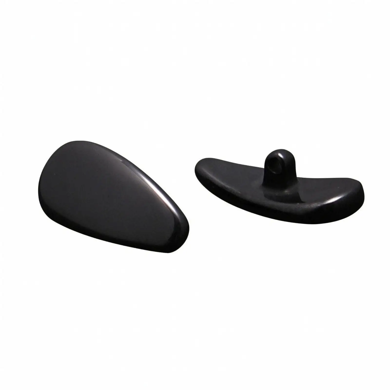 Ceramic Eyeglass Nose Pads Replacement Hardware Smooth Glide Surface for Standard Push in Frames